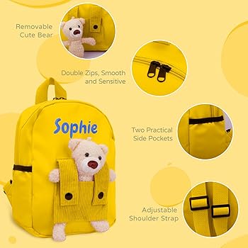 Seguire Personalisierter Kindergartenrucksack - 15 Tier-Motive Mit Namen