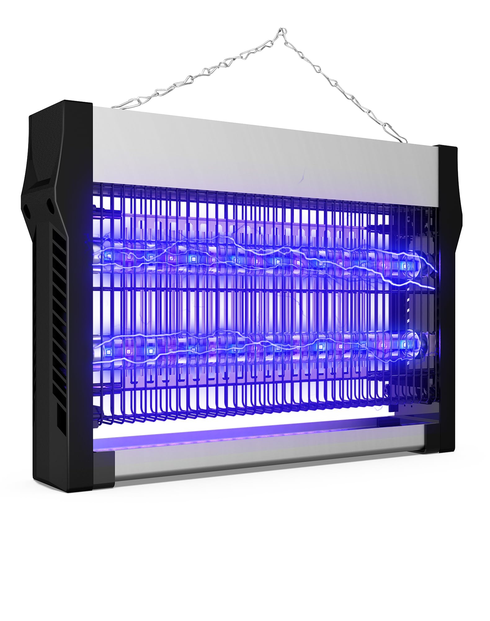 Lámpara Antimosquitos Eléctrica UV 365nm+395nm, Mata Mosquitos con Rejilla de 2500V, Trampa de Insectos sin Químicos, Luz Anti Mosquitos para Interior, Exterior, Hogar, Terraza, Jardín