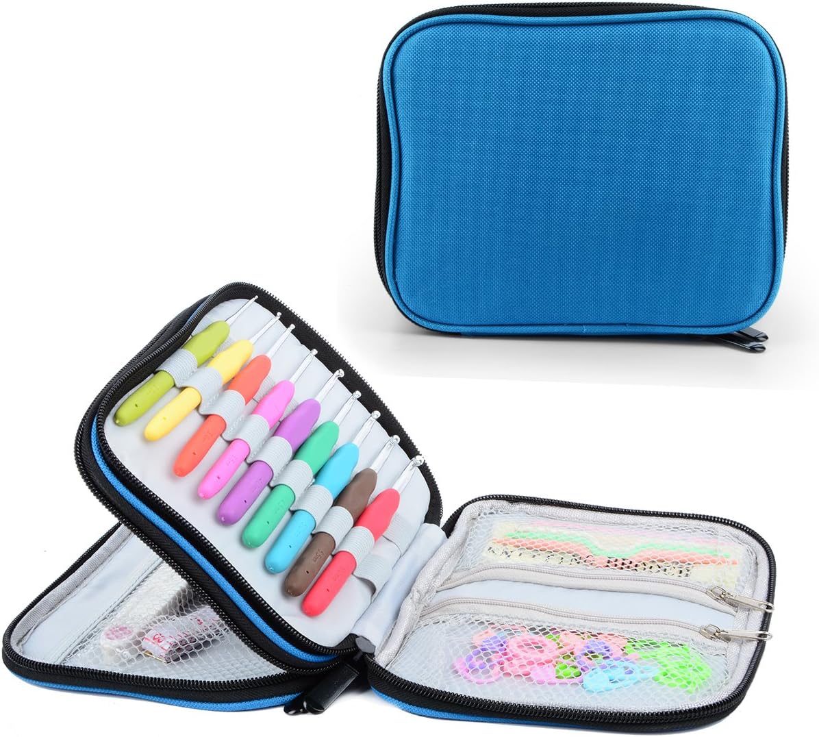Hoshin Crochet Hook Case, Organizer Zipper Case for Crochet