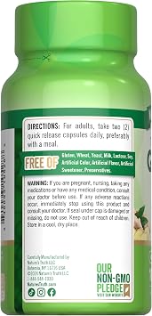 Nature's Truth Ginger Root Capsules | 100 Count | from Ginger Root Extract | Non-GMO and Gluten Free Supplement