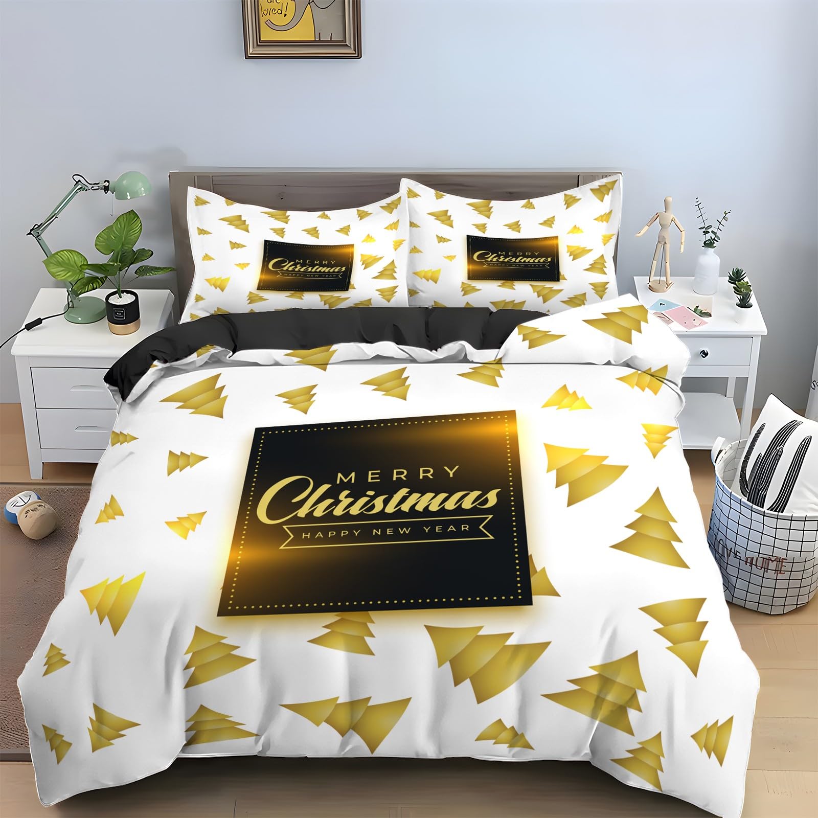 Housse de couette avec fermeture éclair 200x200 contre les draps qui glissent