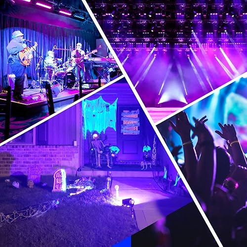 Miniatura 7 de Paquete de 2 luces LED de inundación UV 30 W de alta potencia con enchufe UL cable de 33 pies 395 nm-405 nm IP66 impermeable para suministros de