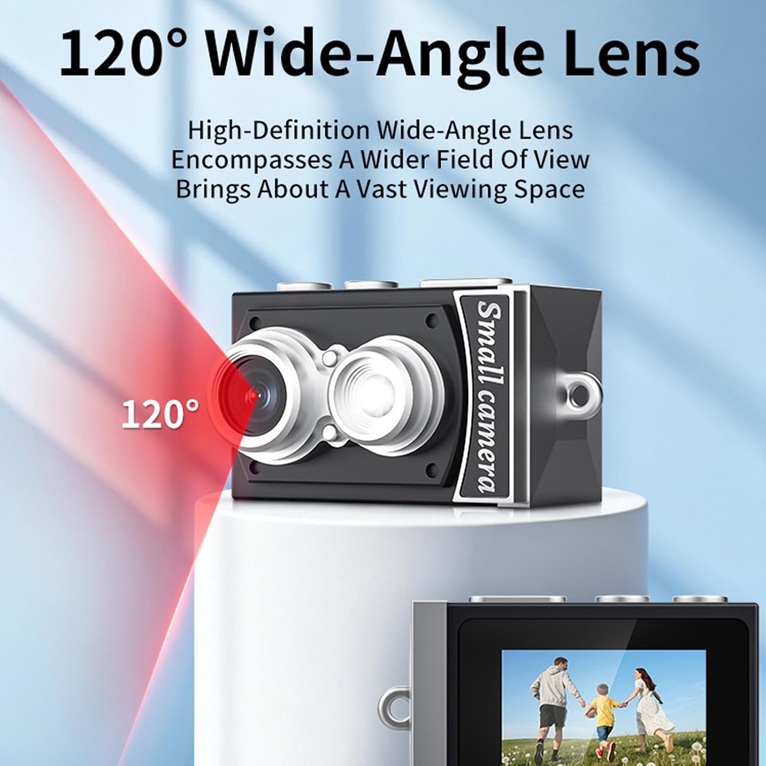 Retro CCDs Camera 8.6MP Photo 1080P Video 1.14inch Screen 120 Degree Wide Angled Lens with 300mAh Battery for Travel Retro CCDs Camera