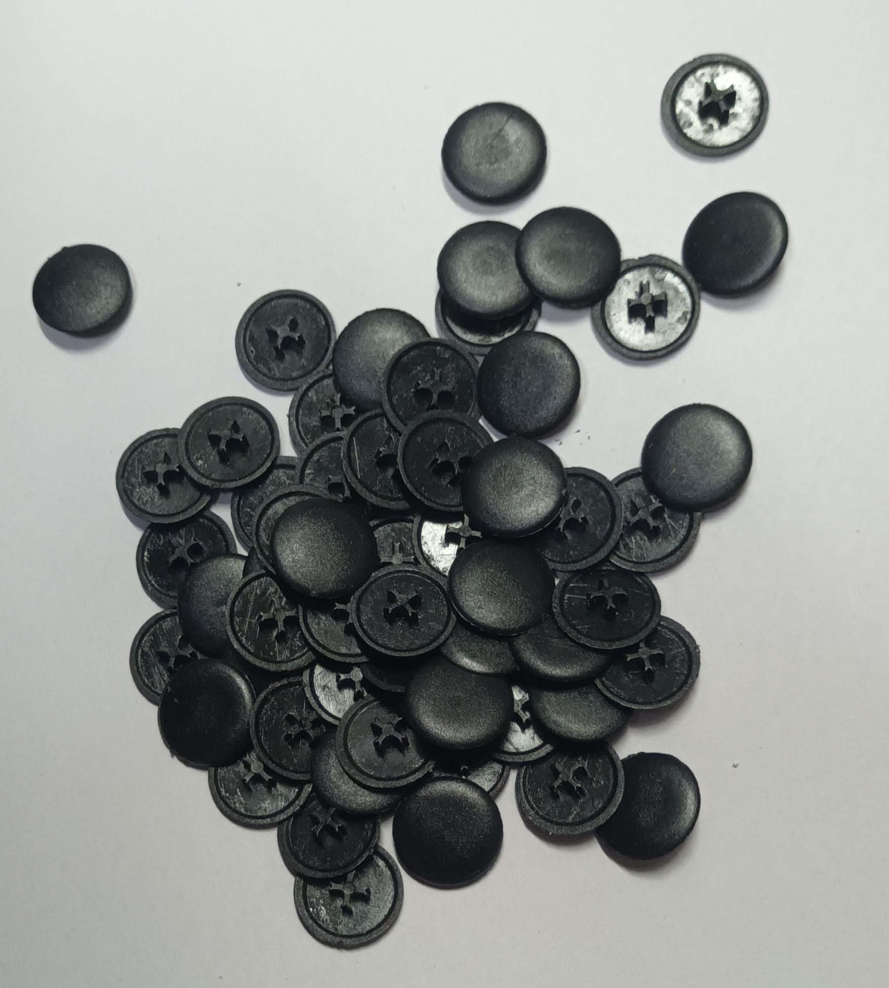 Screw Cap Cover 18 mm (30 Pcs) Black Colour-image-24