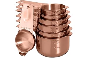 Luxurious Rose Gold Measuring Cups: Precision and Style in Harmony