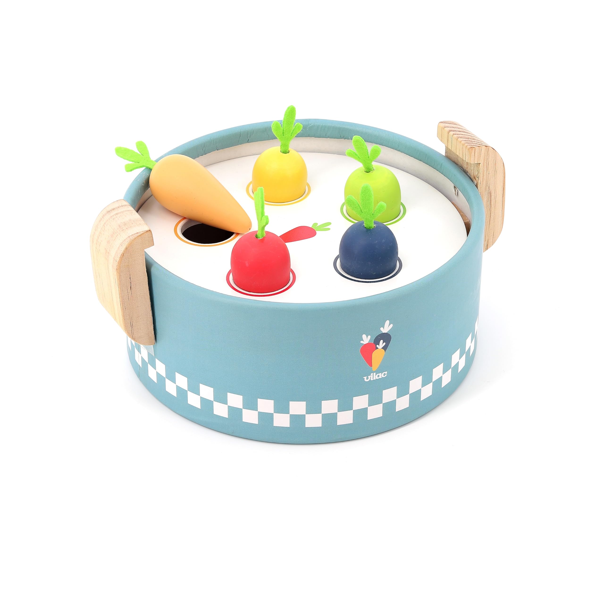 Popotte Minus Cuisine et Éveil Jouet en Bois Bébé Dès 18 Mois Jeu Éducatif | Ustensiles miniatures inclus | stimule imagination et imitation | adapté aux petites mains | idée cadeau naissance originale