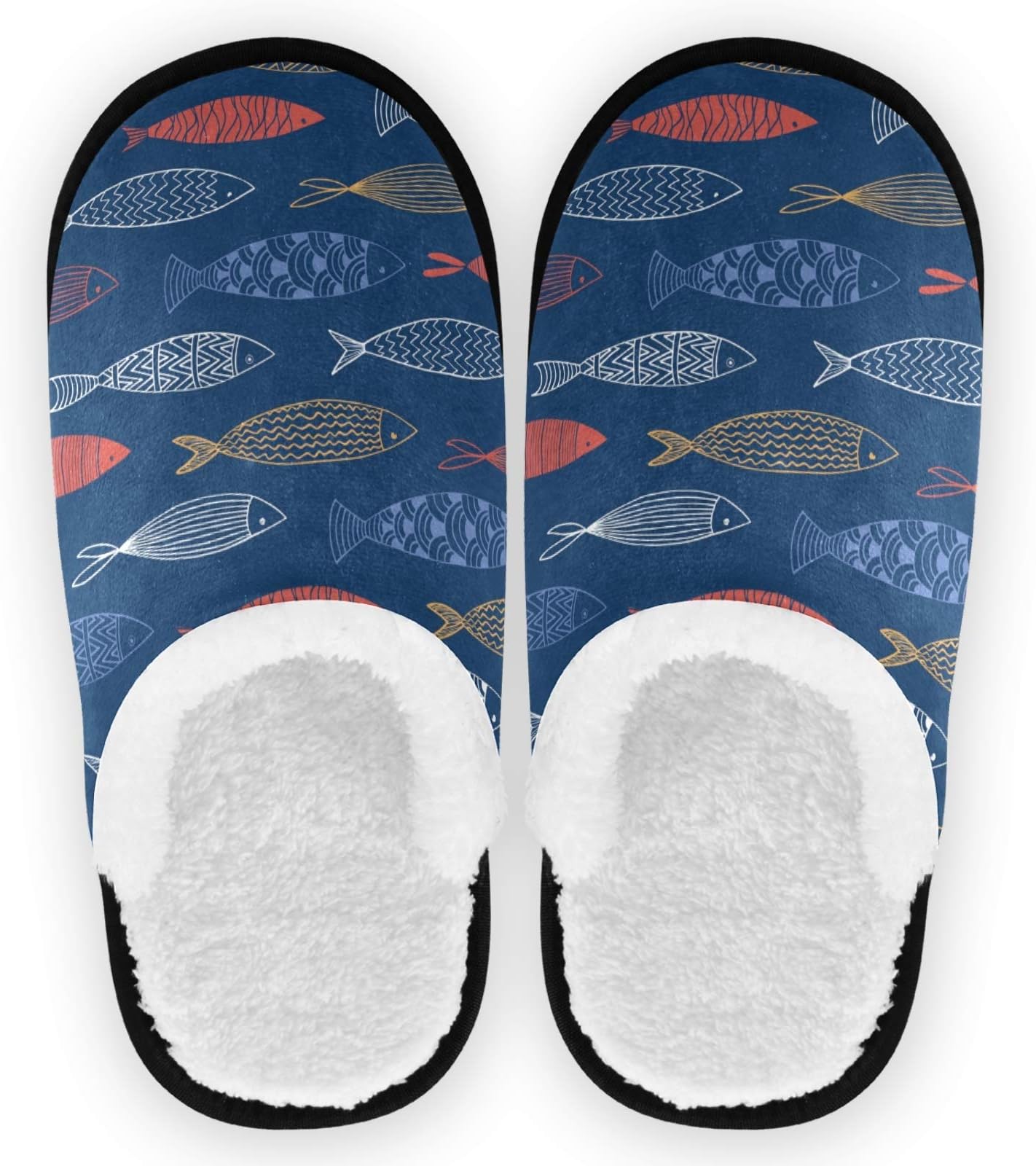 visesunnySlippers for Women Mens Winter Warm Memory Foam Cotton Home Slippers Soft Plush Fleece Slip on House Slippers for Girls Indoor Outdoor Shoes