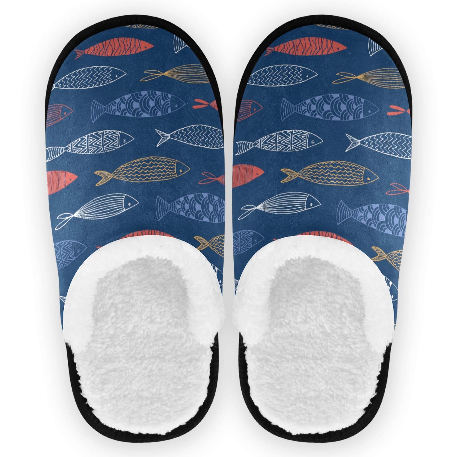 visesunnySlippers for Women Mens Winter Warm Memory Foam Cotton Home Slippers Soft Plush Fleece Slip on House Slippers for Girls Indoor Outdoor Shoes