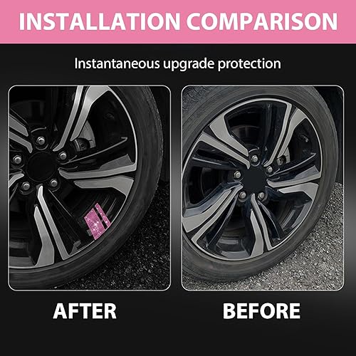 Miniatura 3 de 4 calcomanías brillantes para llantas de automóvil, calcomanías decorativas personalizadas de 2.4 x 1.2 pulgadas con líneas brillantes, calcomanías