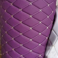 Vista 3 de Tela de espuma acolchada de vinilo de piel sintética de diamante con respaldo de espuma de 1/4 pulgadas de grosor para tapicería, cabeceras