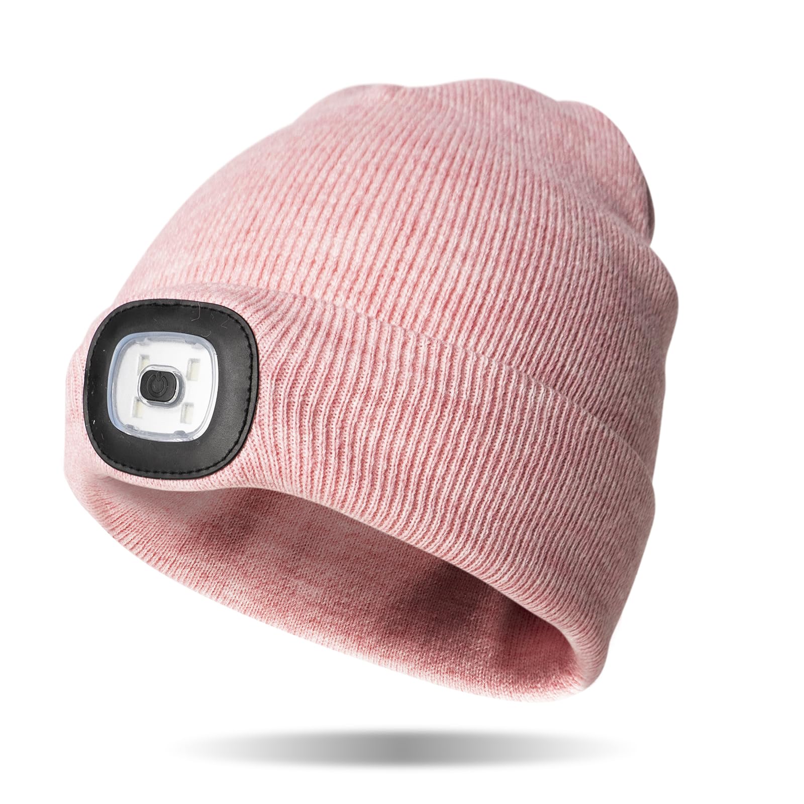 Classic Rechargeable LED Warm Knit Beanie Head Light Hat Headlamp for Outdoor Activities