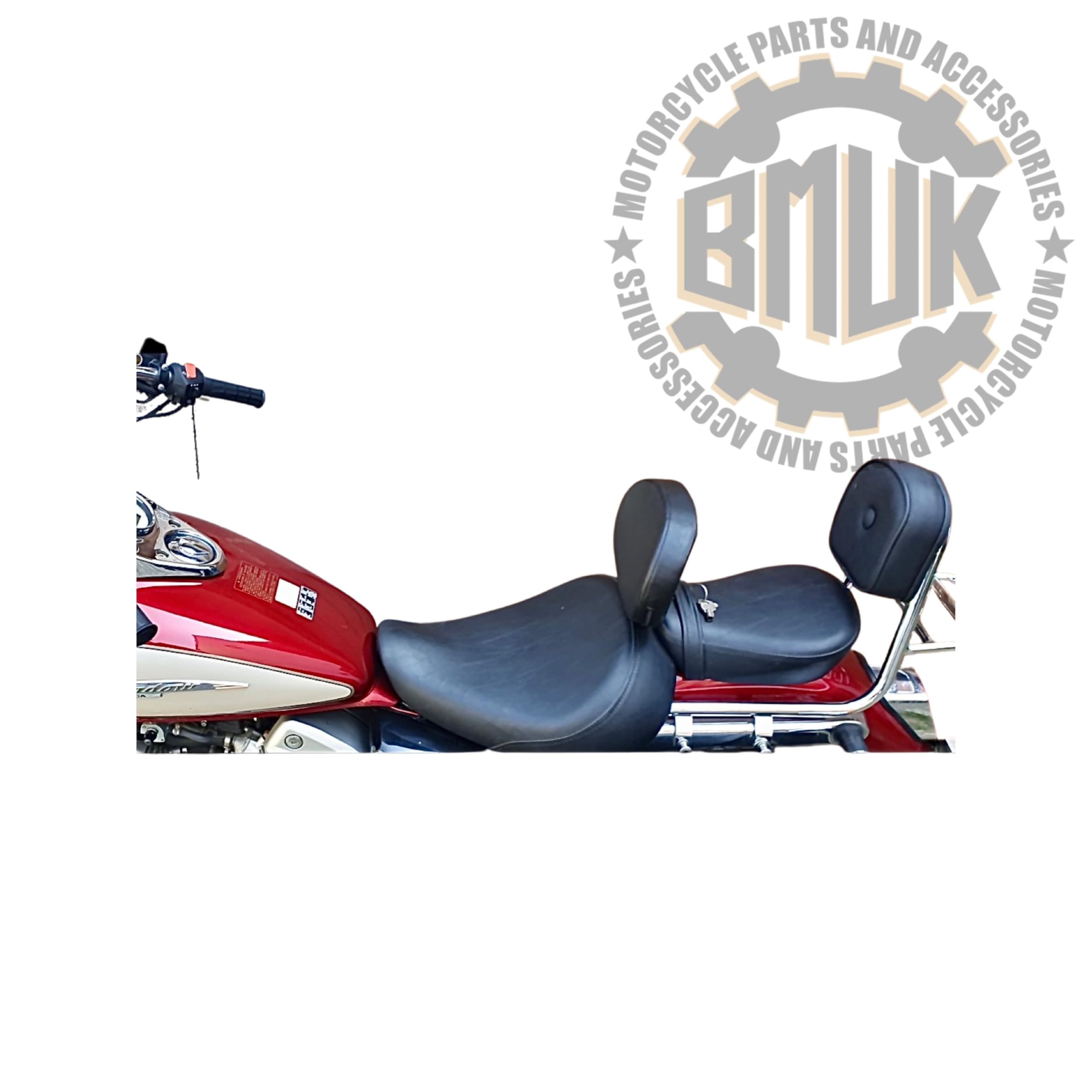Honda Shadow VT125 Shadow Driver Support Rider Backrest Soporte cromado