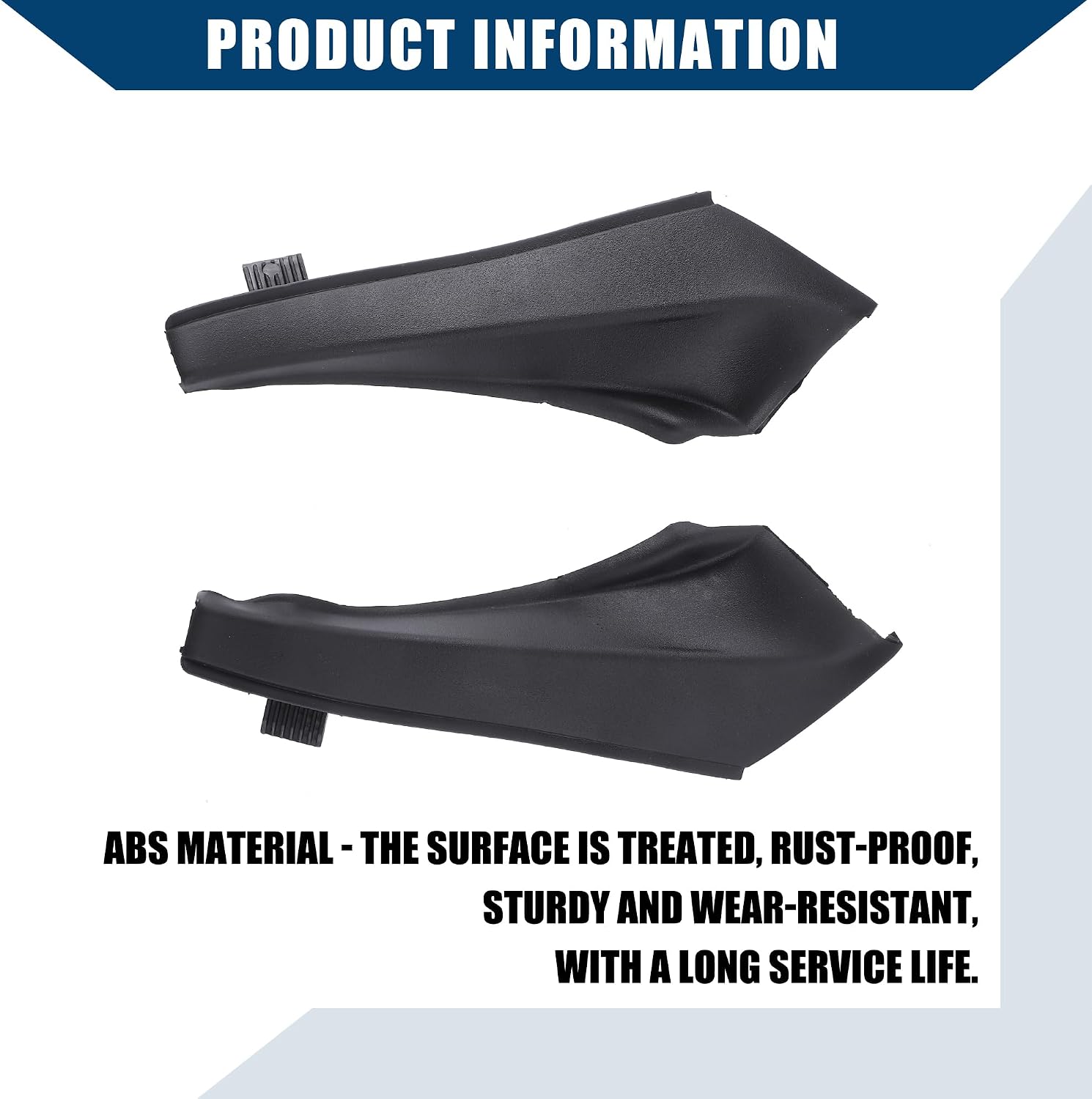 No.53866-42020 / Front Fender to Cowl Side Seal for Toyota RAV4 2013-2018 / Windshield Wiper Cowls/Durable/ABS / 1 Pcs/Black
