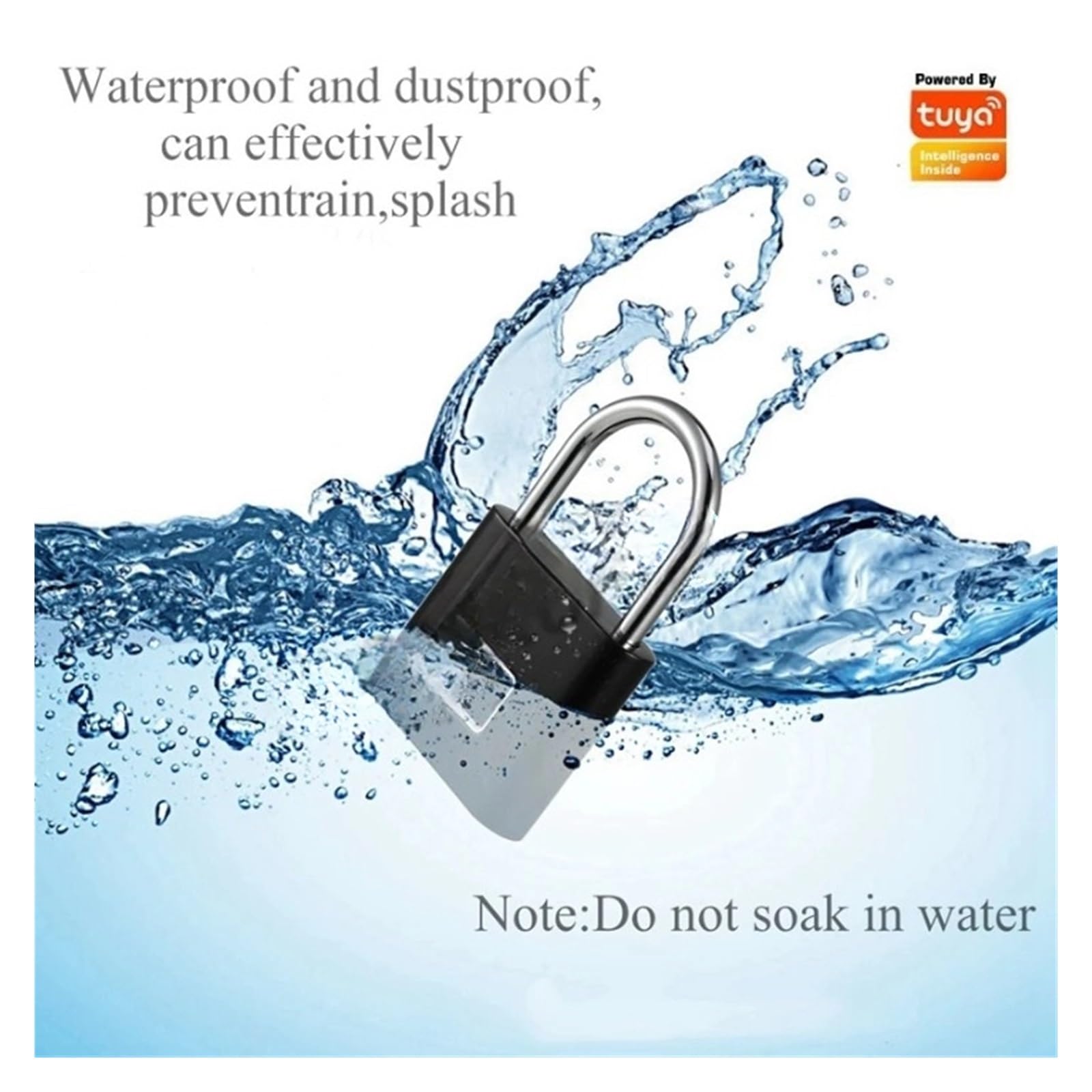 Candado Bluetooth de huellas dactilares, cerradura inteligente, impermeable, sin llave, antirrobo, seguridad electrónica para equipaje y puertas