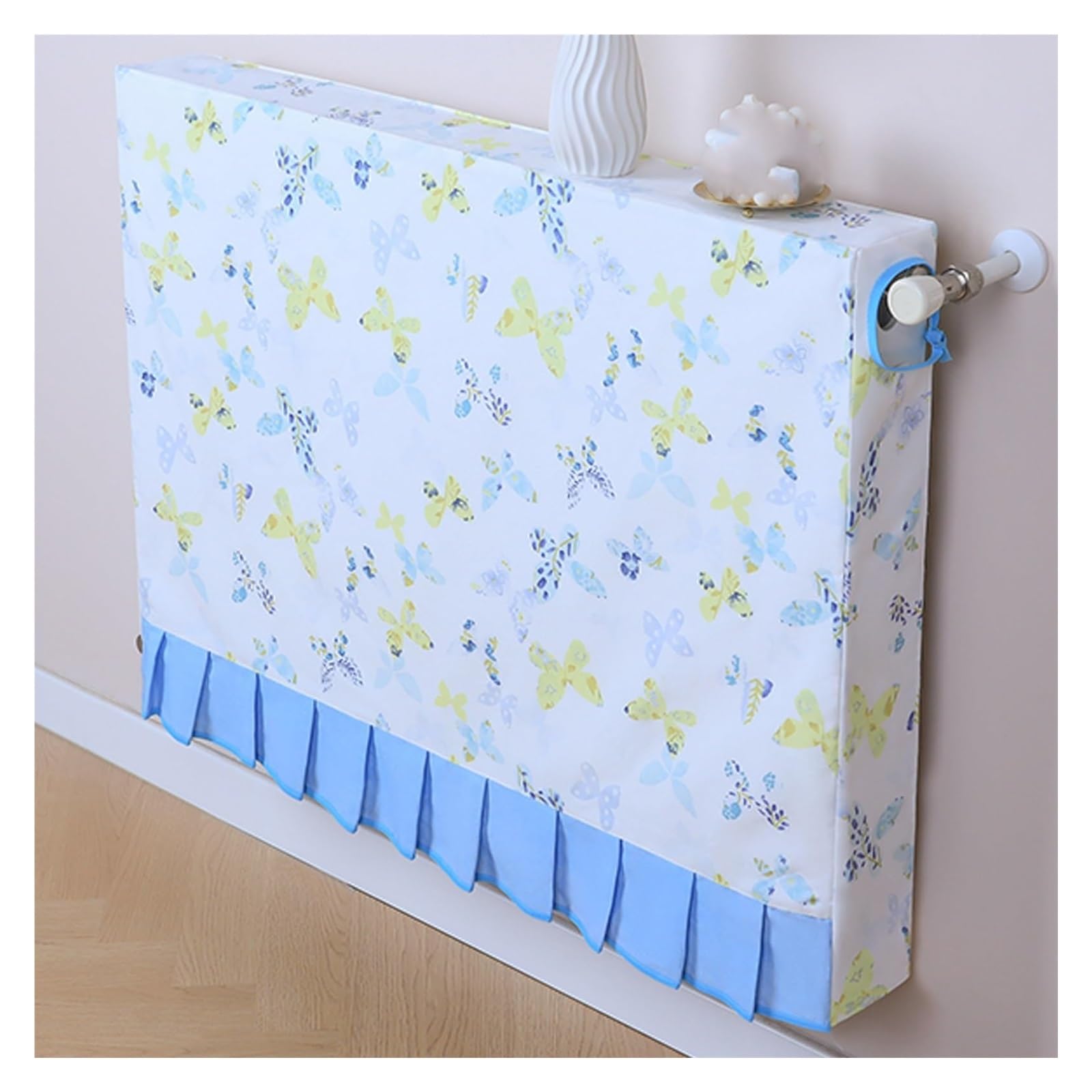 Housse radiateur moderne et lavable en coton avec sangle ajustable