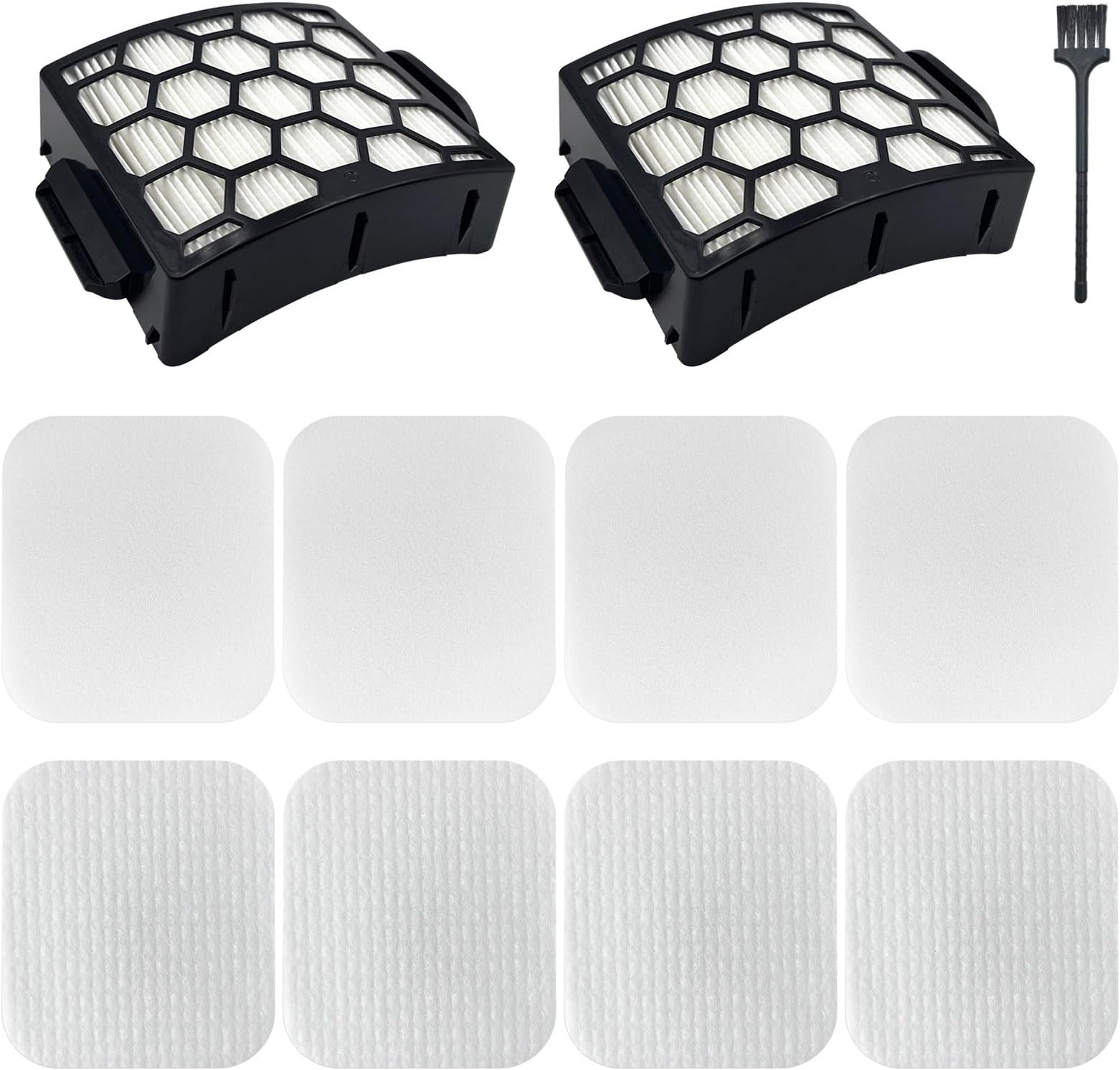 Filtros UV850 de repuesto para aspiradora vertical Shark Performance Lift Away UV850 UV900 DuoClean, comparados con la parte #XHF320 y XFFK602UKT, 2 filtros HEPA y 2 filtros de espuma y fieltro