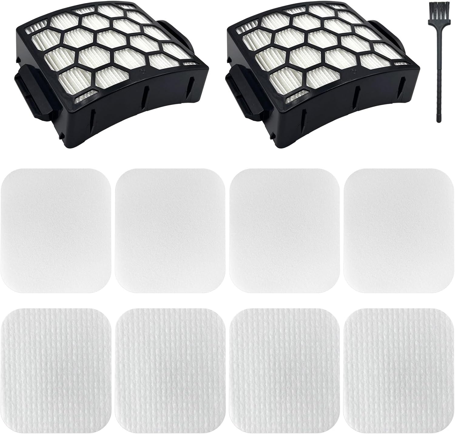 UV850 UV900 Filters Replacement Parts for Shark Lift-Away DuoClean Upright Vacuum,Parts #XHF320 & XFFK602UKT,2 HEPA Filters+4 Foam&Felt Filters