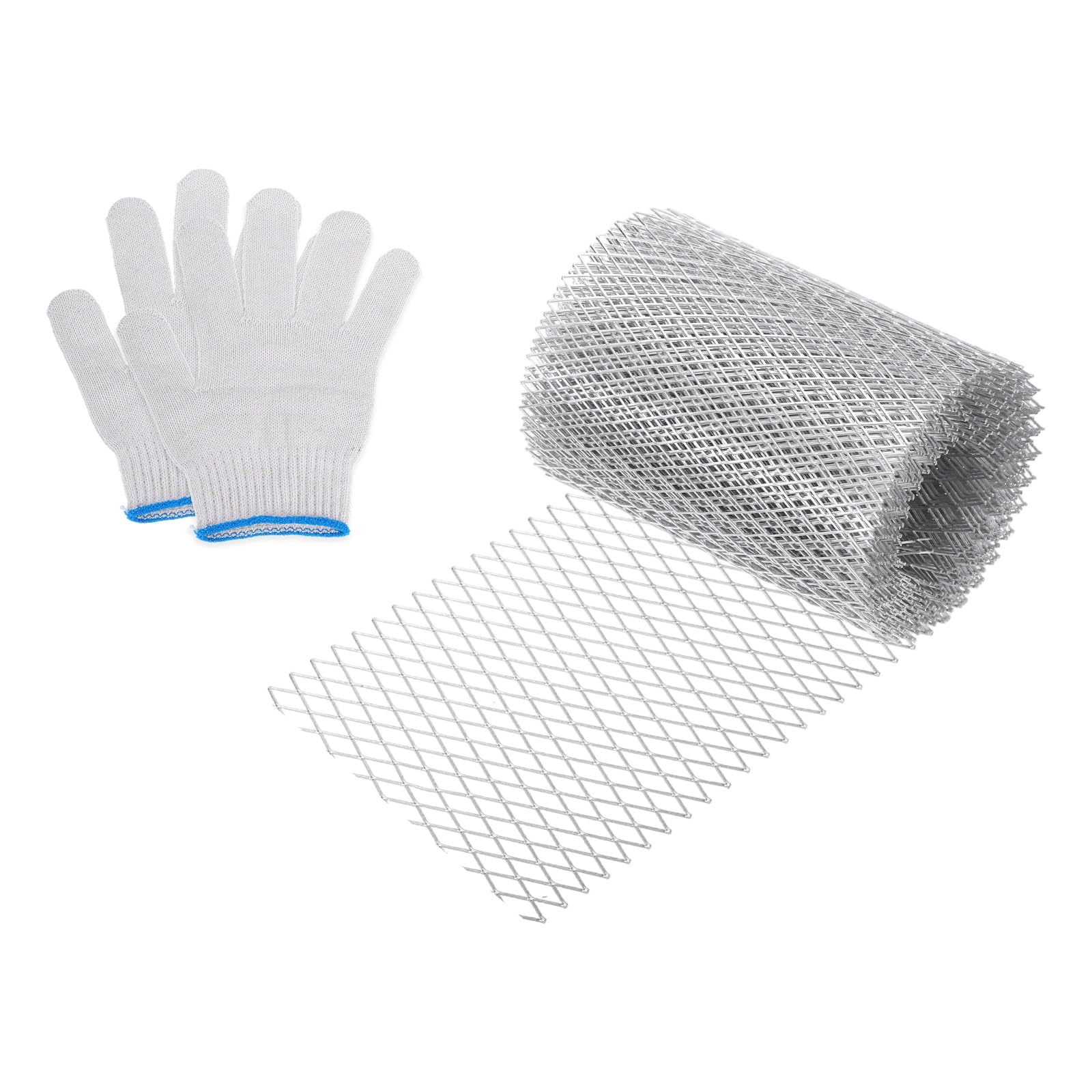 Anti-feuilles pour gouttière en aluminium 15,9 cm évitant les débordements