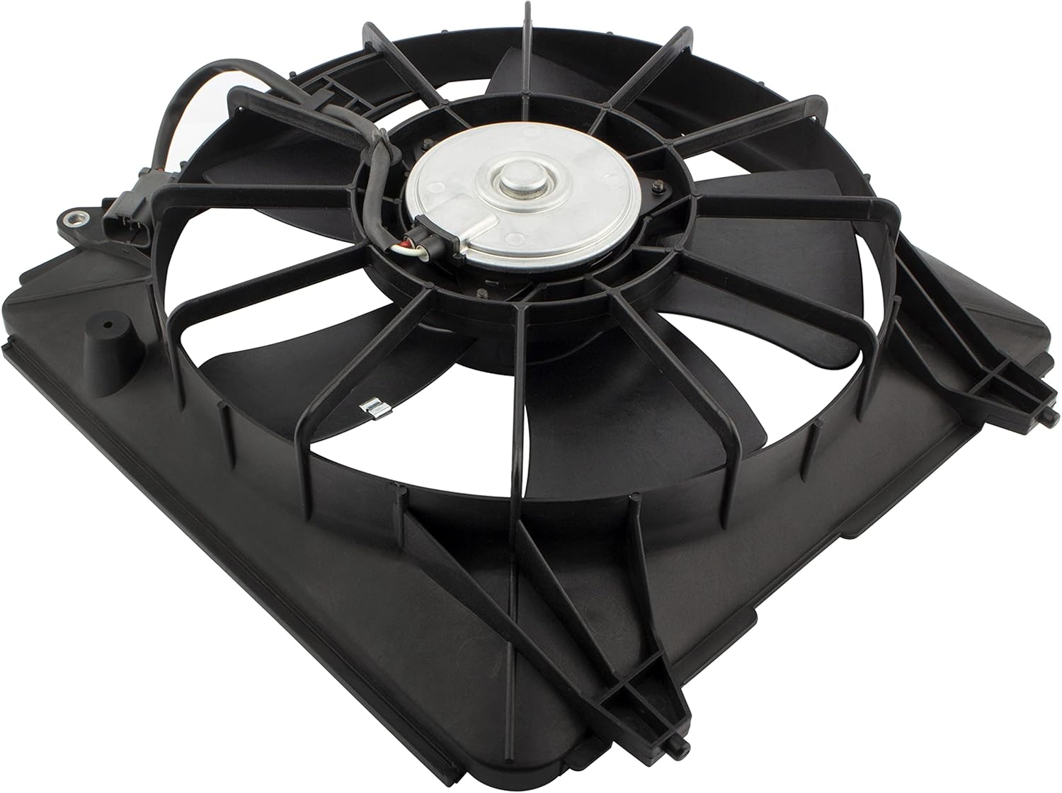 BOXI 620-253 Radiator Cooling Fan Engine Motor Assembly Fit for Honda Civic 1.8L 2006-2011/5-Speed Automatic Transmission / 19015-RNA-A01 HO3117100
