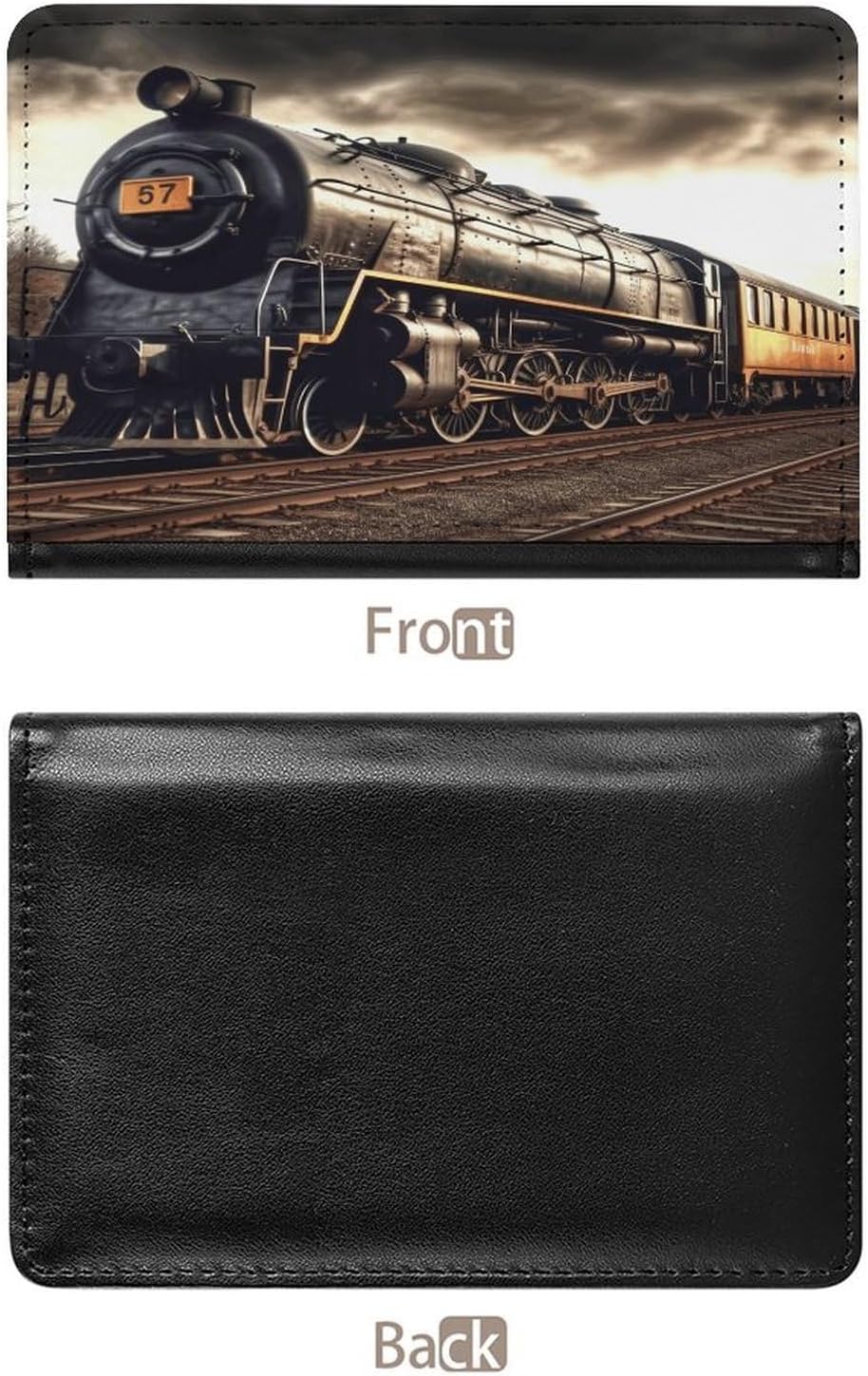 Train Passport Holder with Card Slots Portable Passport Cover Compact Waterproof Passports Protector