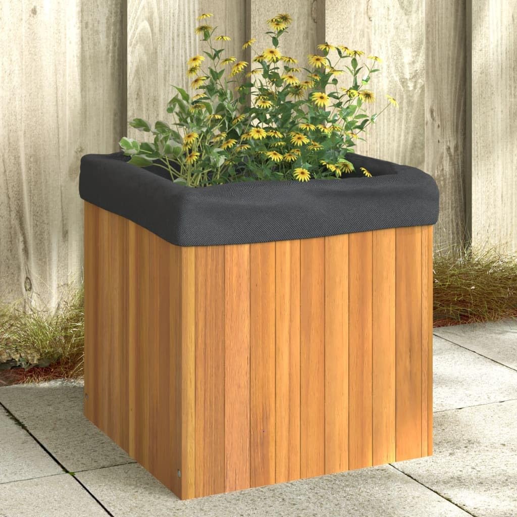 Vidaxl Garden Planter Outdoor Flower Pot Planter Pot Box Solid Wood Acacia