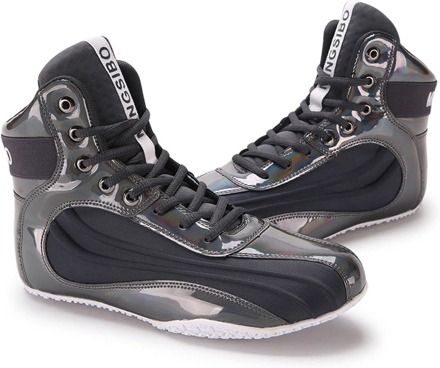 ユニセックスプロレスシューズ、格闘技キック格闘トレーニングボクシングシューズ、軽量ノンスリップレスリングブーツ、高サポートパワーリフ