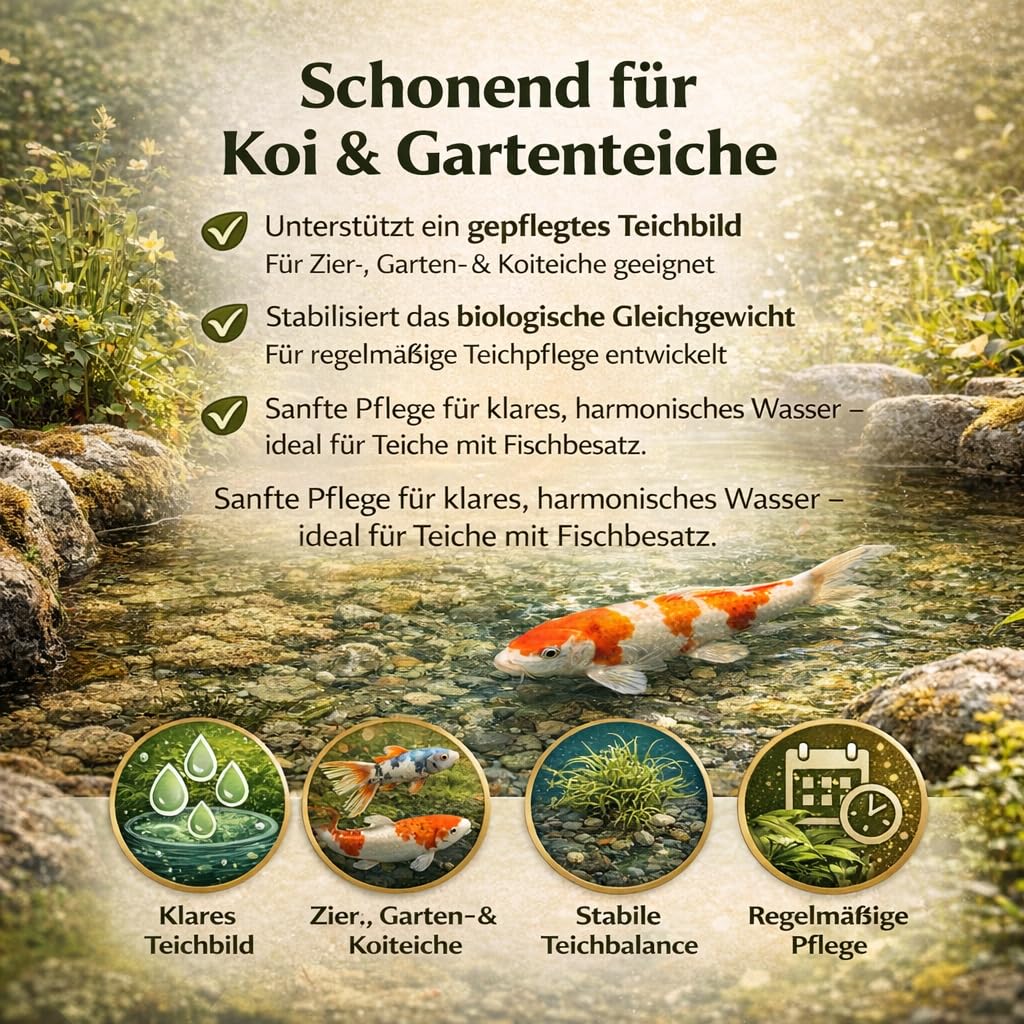 MIBO Fadenalgenvernichter Flüssig 5l für 150.000 Liter Teichwasser Fadenalgen Stopp
