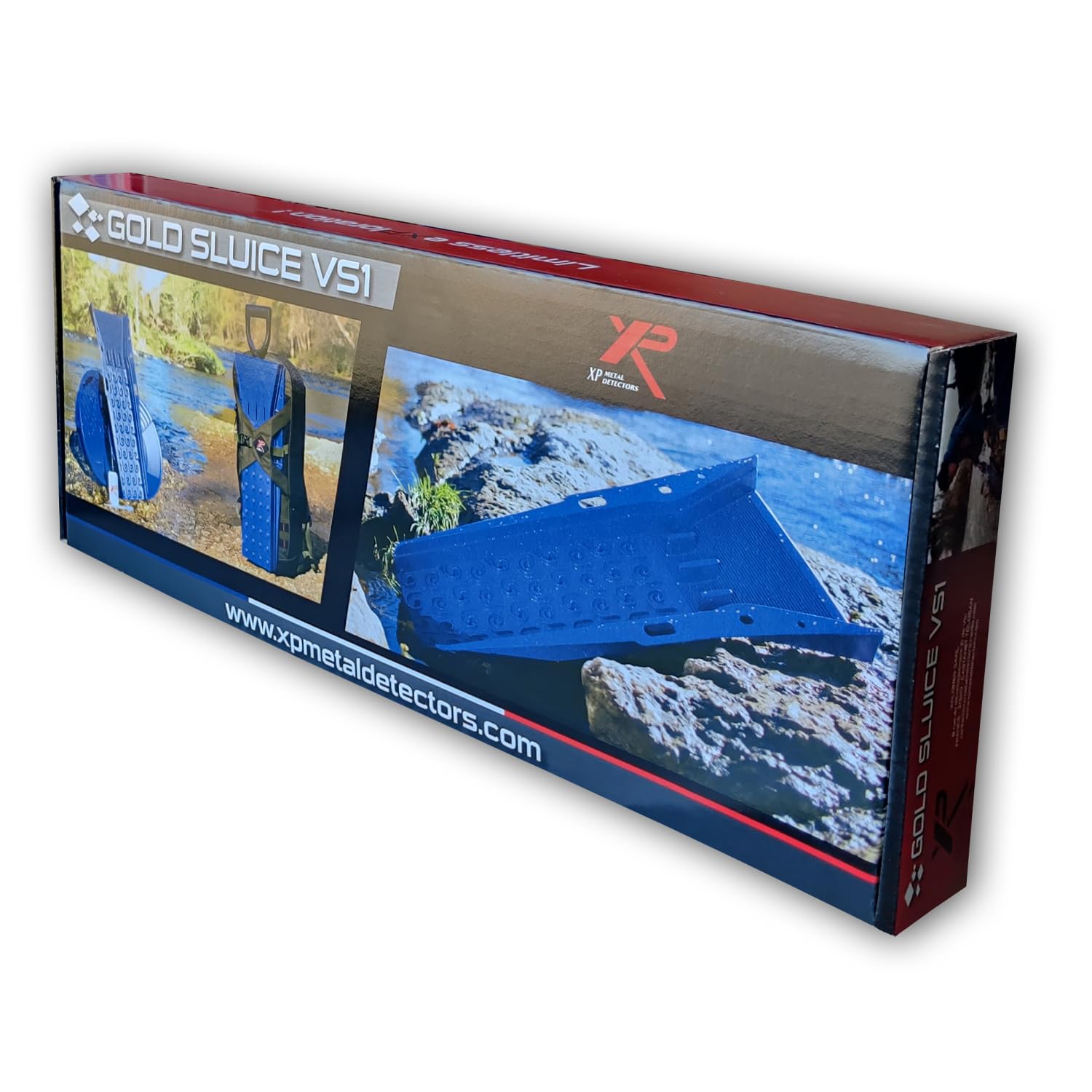 XP Metal Detectors GP-Sluice-VS1 Rampe de Recherche d'or VS1 Vortex Bleue