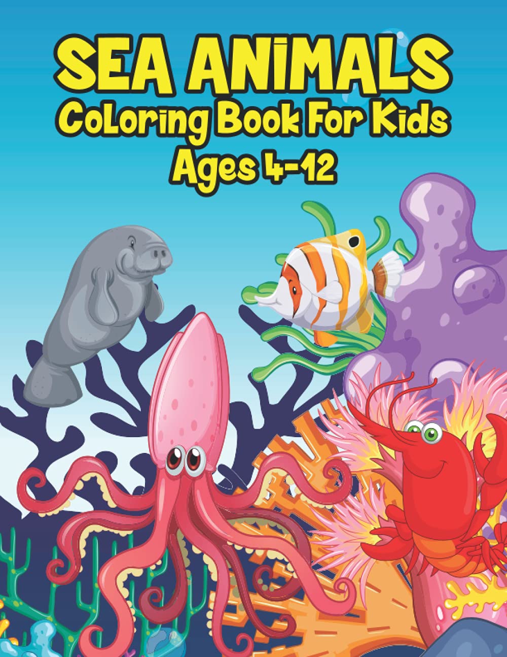 Sea Animals Coloring Book For Kids Ages 4 12 Great | Desertcart UAE