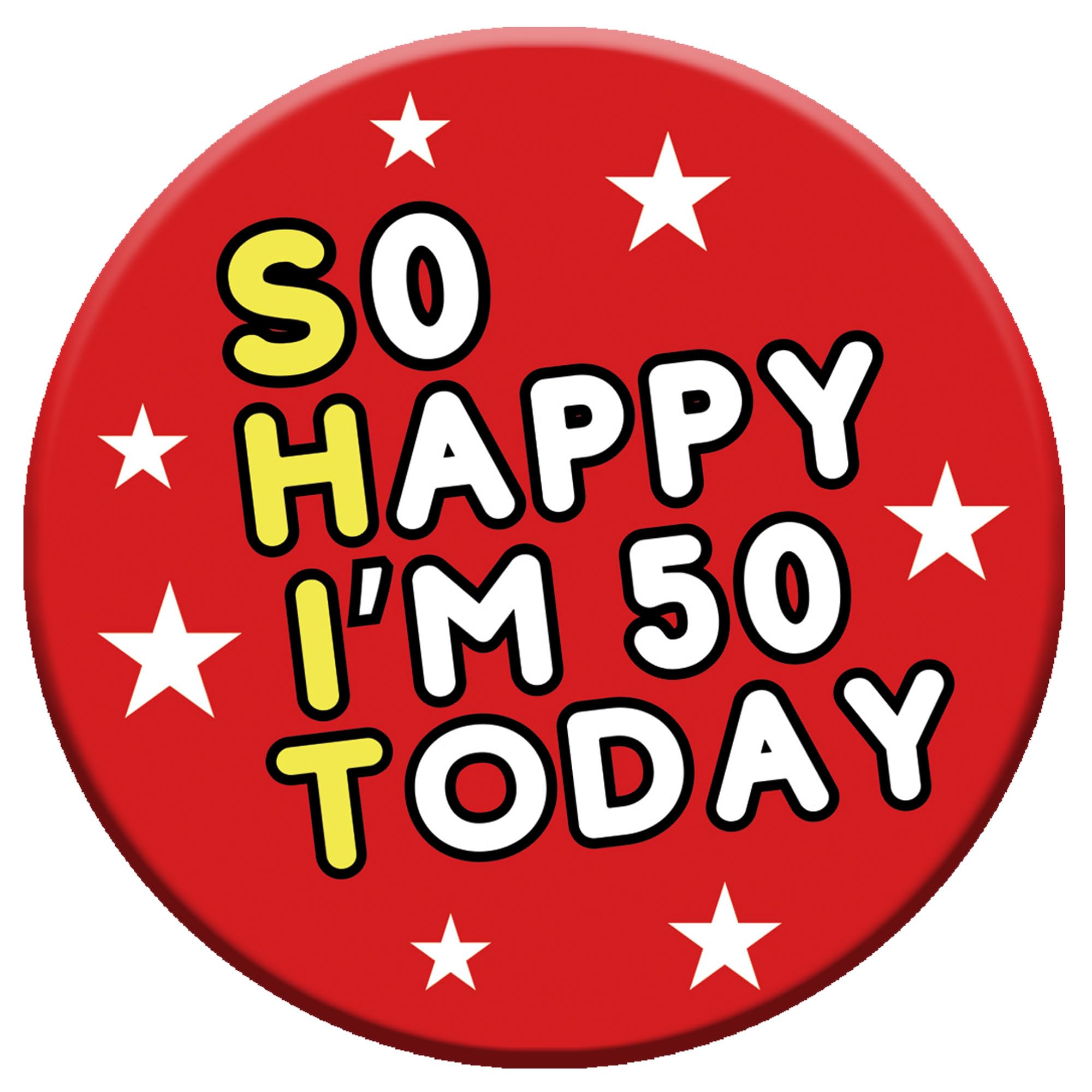 Birthday Badge 76mm With Metal Back