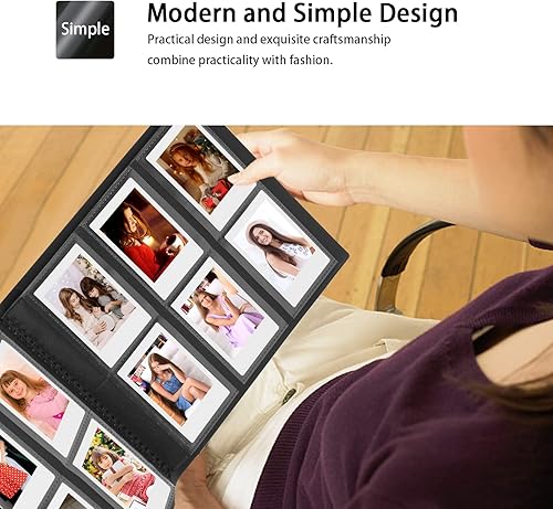 Miniatura 9 de Álbum de fotos Instax, paquete de 2 álbumes para cámara Fujifilm Instax Mini, cámara instantánea Polaroid Snap PIC-300 Z2300, álbum de fotos de 2 x