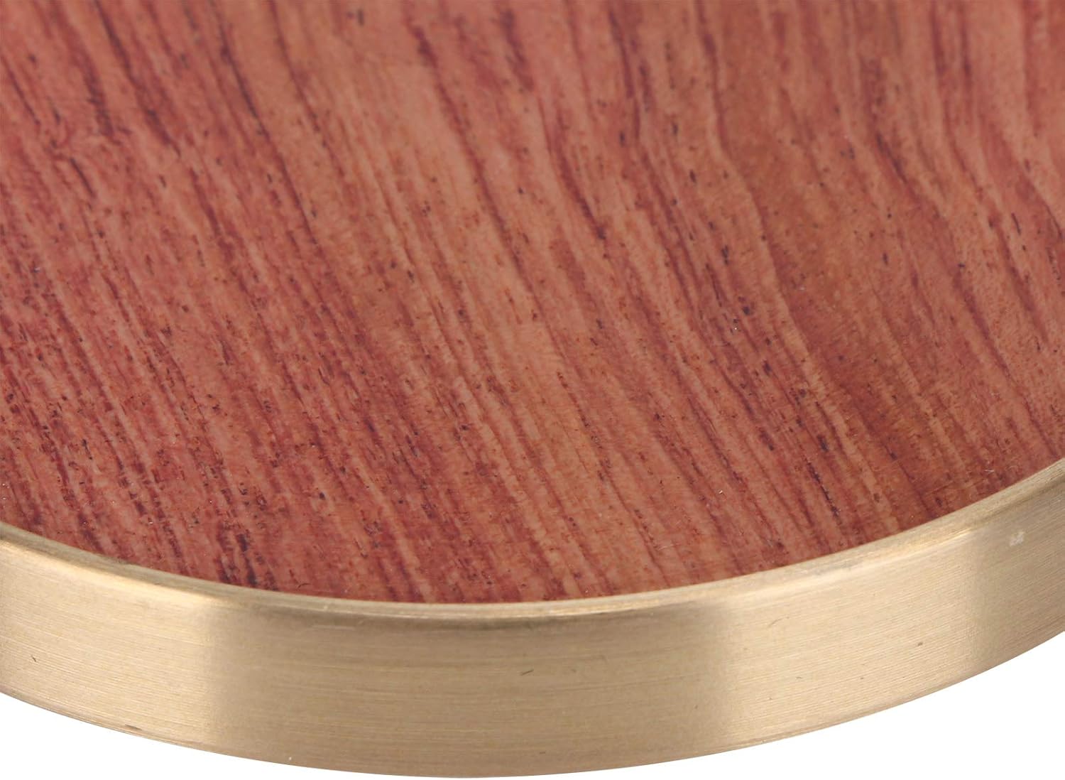 Wooden Tea Cup Mat Insulation Desktop Cup Pad Set with Base Tray Tea Accessories Tea Ceremony (Copper Wood Coaster Set-)