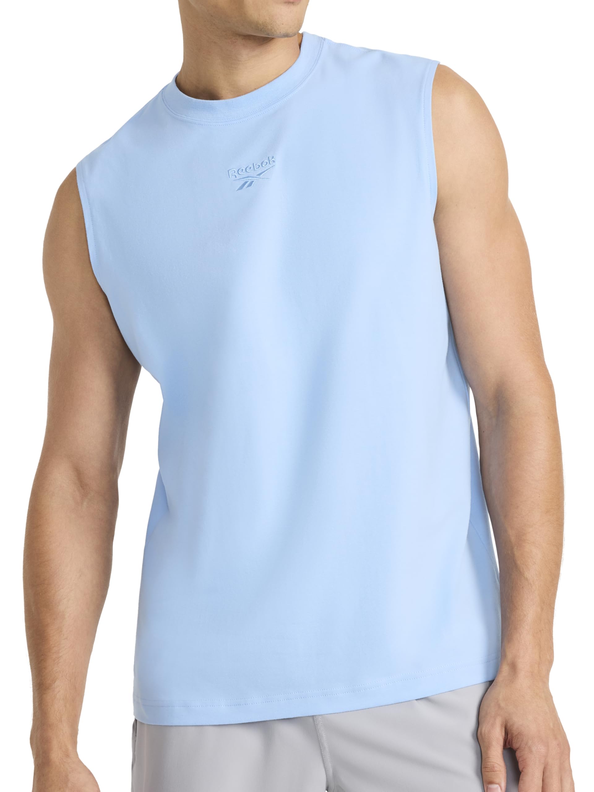 Men's Legacy Sleeveless Crewneck Tank Top, Standard Fit, Lightweight Cotton-Poly Jersey Fabric