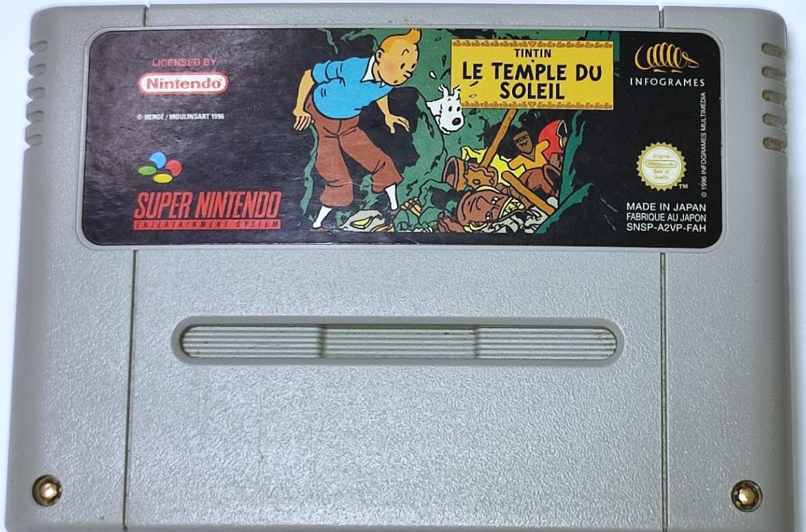 Jeu PC Tintin : Le Temple Du Soleil - Version Française - Bon état - Jeu De Plateforme