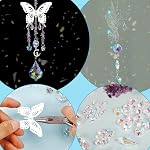 HYBEADS DIY Catcheurs de soleil, 400pcs Sun Catchers Making Supplies Kit Art and Crafts for Adults Suspension Prism Sun Cockter with Crystals Rainbow Maker for Indoor Window Maison Mariage Jardin Décor de Noël