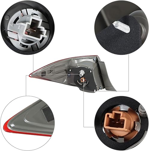 Miniatura 5 de Repuesto para Toyota Corolla 2017 2018 2019 Luz trasera freno trasero derecho lado pasajero exterior 8155002B00 TO2805130