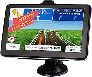 GPS Navigation for Car, Latest 2023 Map 7 inch Touch Screen Car GPS 256-8GB, Voice Turn Direction Guidance