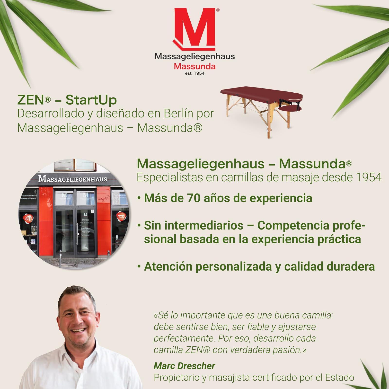 Zen – Camilla Masaje Plegable Mobile Startup de Altura Regulable - Camilla estetica sólida de Madera Maciza - Camilla Plegable con cabecera Regulable, reposabrazos y Bolsa de Transporte Burdeos