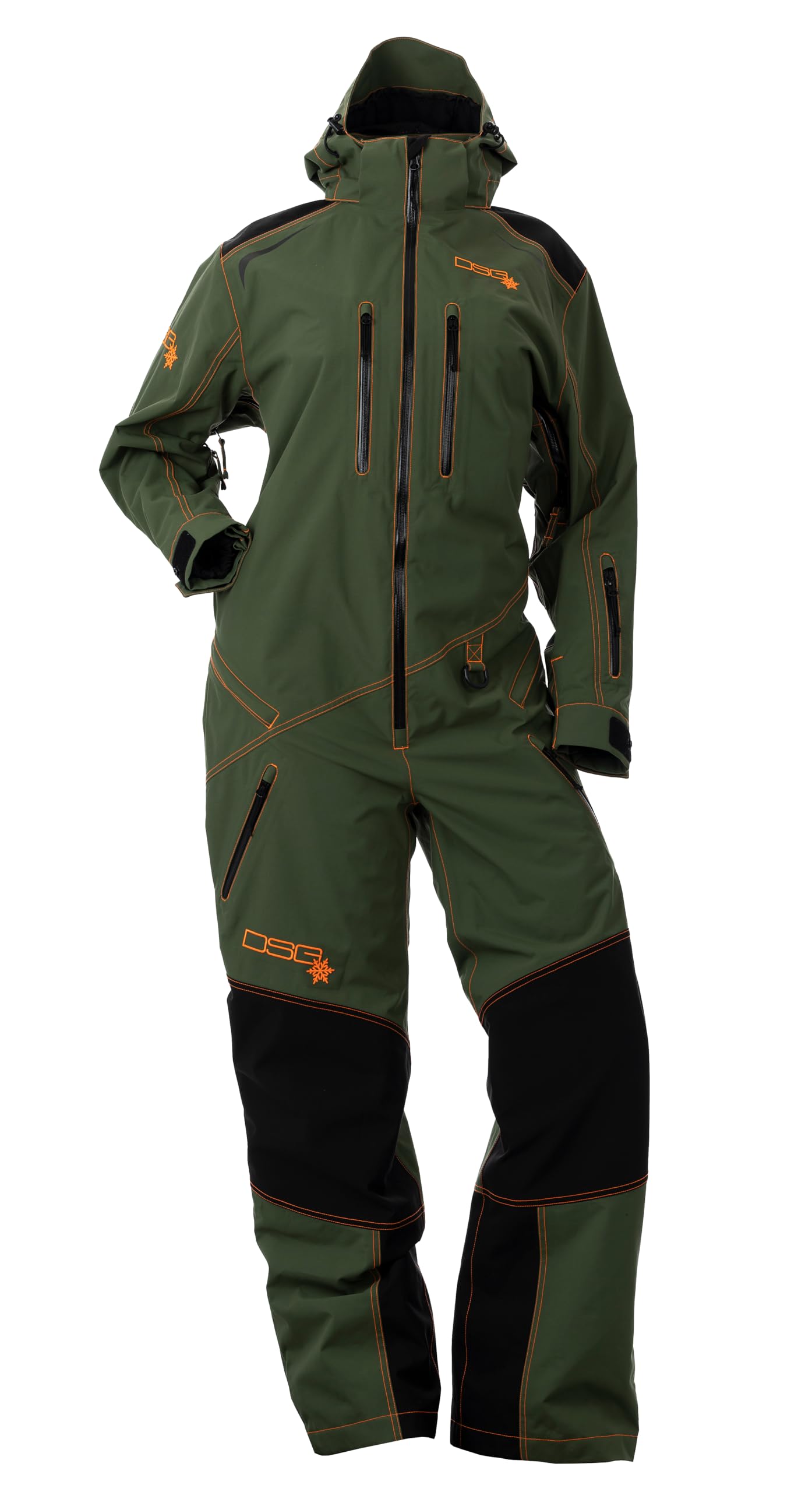 DOING SOMETHING GREAT DSG Outerwear Spectrum 2.0 Monosuit - All-in-One Pants, Snowpant Monosuit for Ultimate Winter Protection and Comfort, Black Forest Green - XX-Large