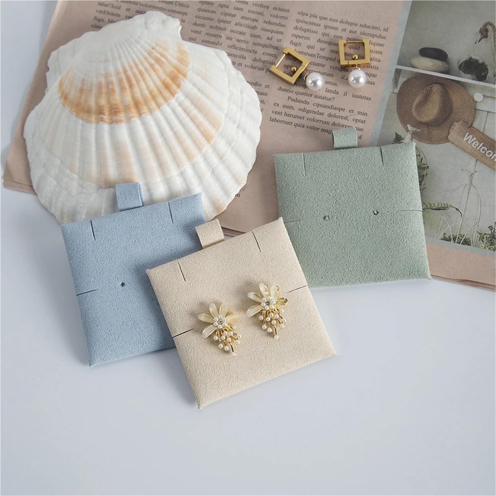 Cartes d'affichage de bijoux Kraft