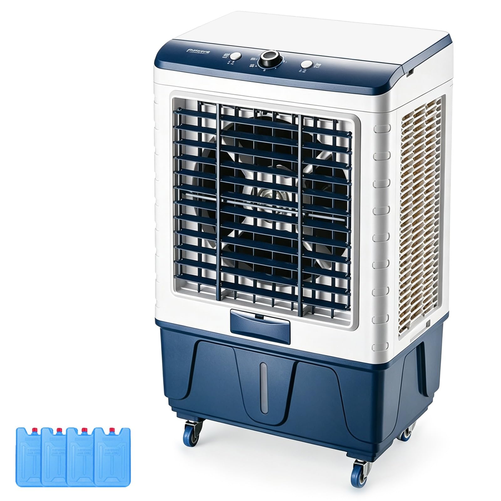 Jingshiqiaopl One Color Portable Evaporative Air Cooler Mechanical With Auto Swing 3 Speeds