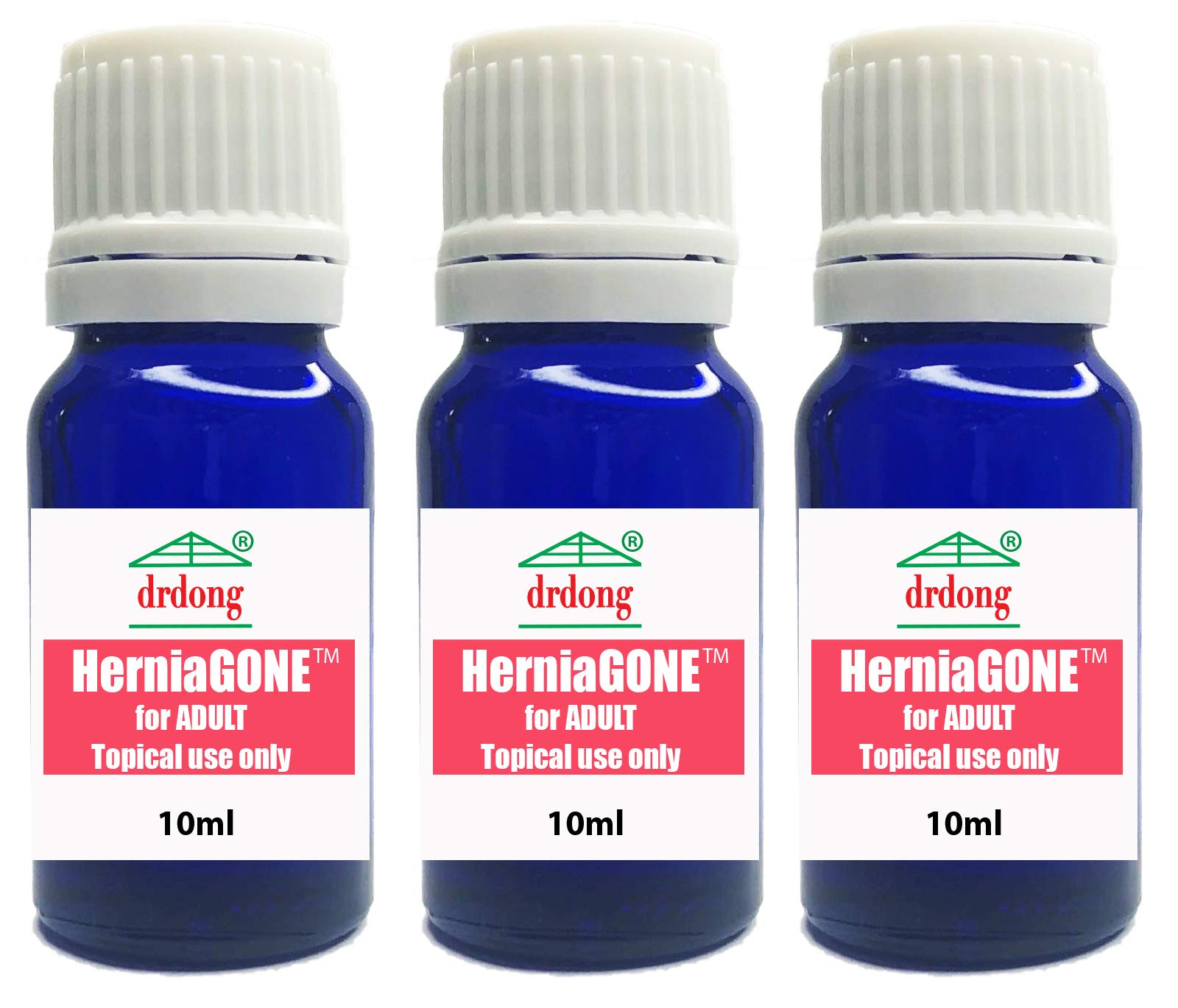 drdong HerniaGONE for Adult 3 Pack- Essential Oil Blend, Easy to Apply topically, Tested for 50+ Years, Natural Remedy for Adult Hernias, Try it for 1-2 Weeks Before Seeing a Doctor