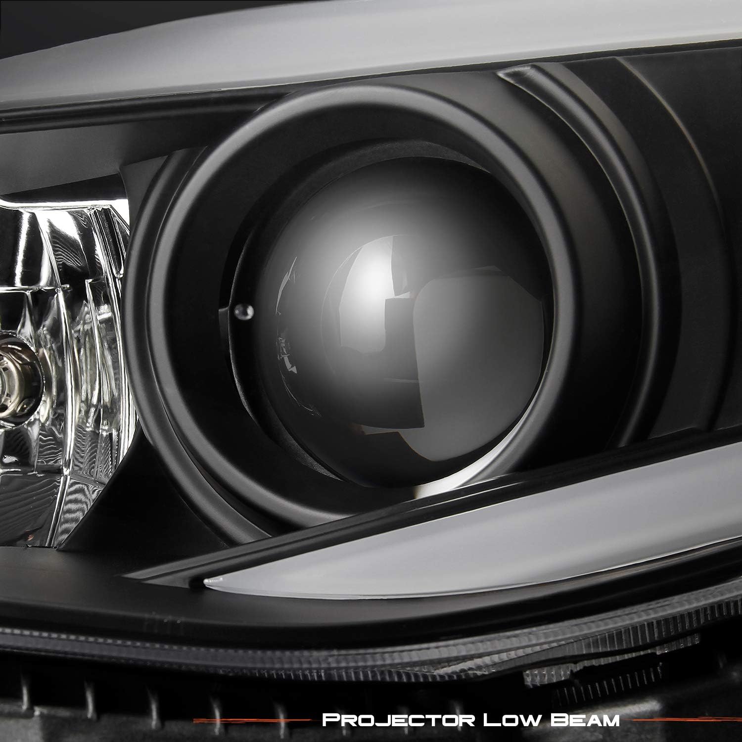 AKKON - [C-Style [Black] For 2008-2014 Subaru Impreza WRX LED DRL Switchback Turn Signal Projector Headlights