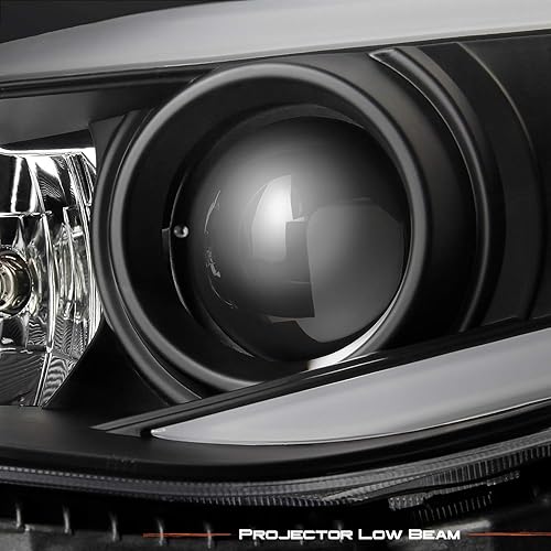 Miniatura 8 de AKKON - [Estilo C [negro] para Subaru Impreza WRX LED DRL Switchback 2008-2014 faros delanteros de proyector de señal de giro