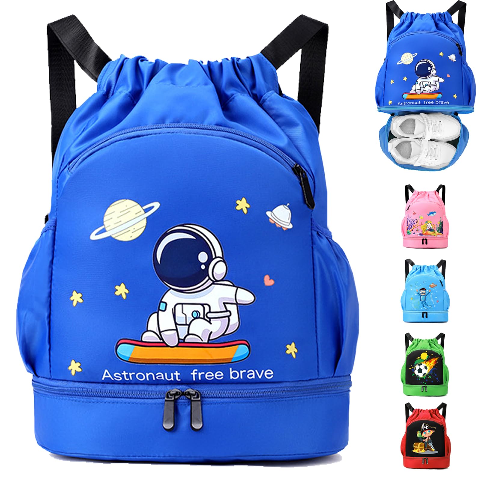 Sac Piscine Enfant, Sac Piscine Garçon Fille, Enfants Nageant Sac A Dos, Sac Enfant Étanche Avec Compartiments Garçon Fille Enfant Piscine, Plage, Camping, Vacances