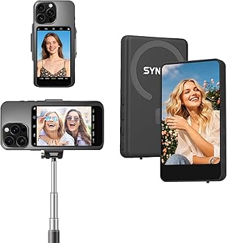 ✨自撮りモニター 外付けスピーカースマホ自撮り ライブ再生✨ポータブル Amazon.co.jp: SYNCO XView M4 背面自撮りモニター 磁気式外部