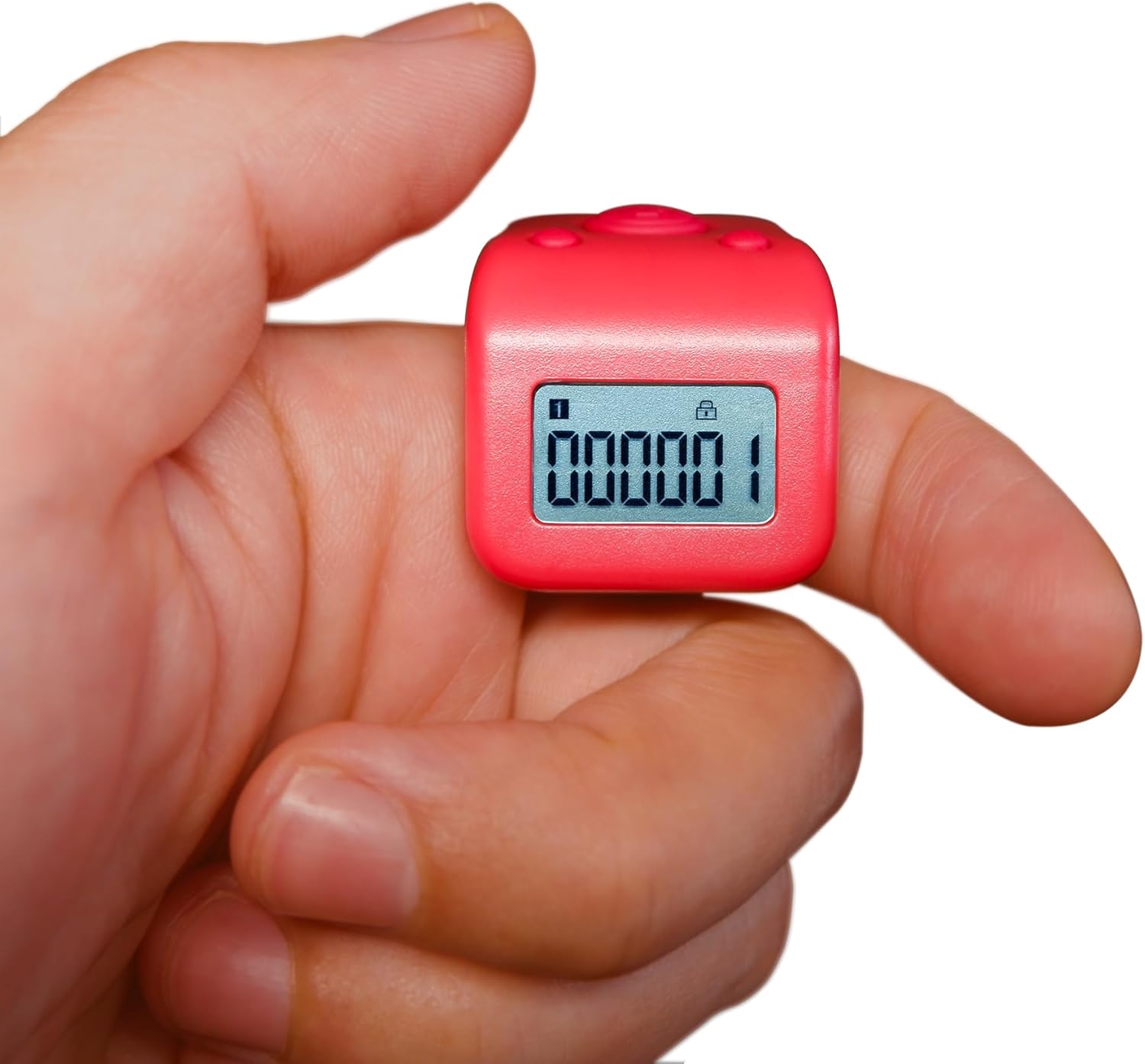 Rechargeable Finger Counter, IPX8 Waterproof Lap Counter, Silent 6 Channels Digital Tasbih Tally Clicker with LED for Prayer Swimming Knitting Gift