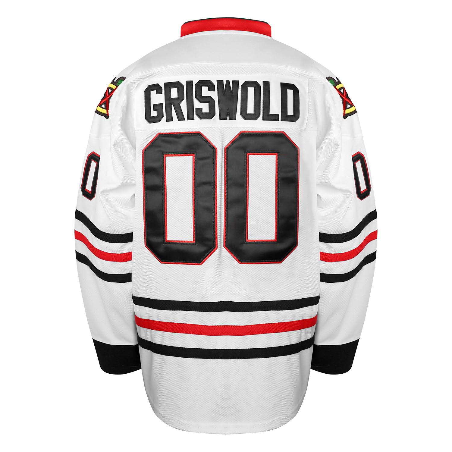 FingtinIce Hockey Jersey - X-Mas Movie #00 Hockey Jerseys Stitched Letters Numbers for Husband Father Size S-XXXL