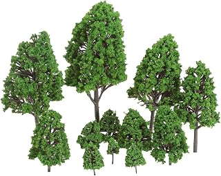 12pcs for Assorted Scale 1:50 Model Tree Train Park Railway Scenery Garden Landscape Layout Toy Festive Party Decor 2.5cm-16cm Mix