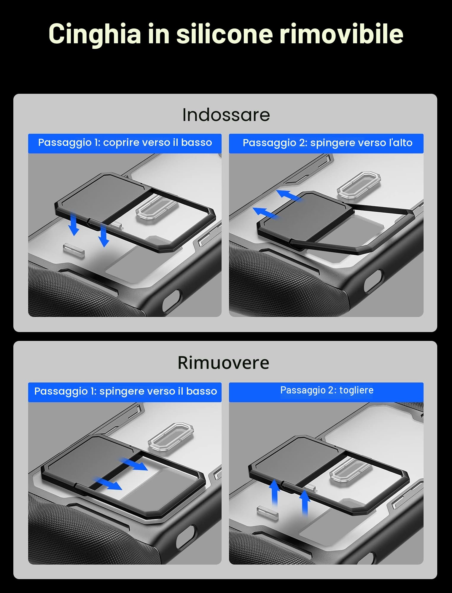 JSAUX PC0104 ModCase Compatibile con Steam Deck/OLED, il coperchio modulare Include Raffreddamento Ventola, Copertura Anteriore Staccabile, Guscio Protettivo, Metal Holder and Strap-Raffreddatore Set